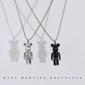 The Metallic Urban Bear Necklace - For Men & Women - Fashion Accessories